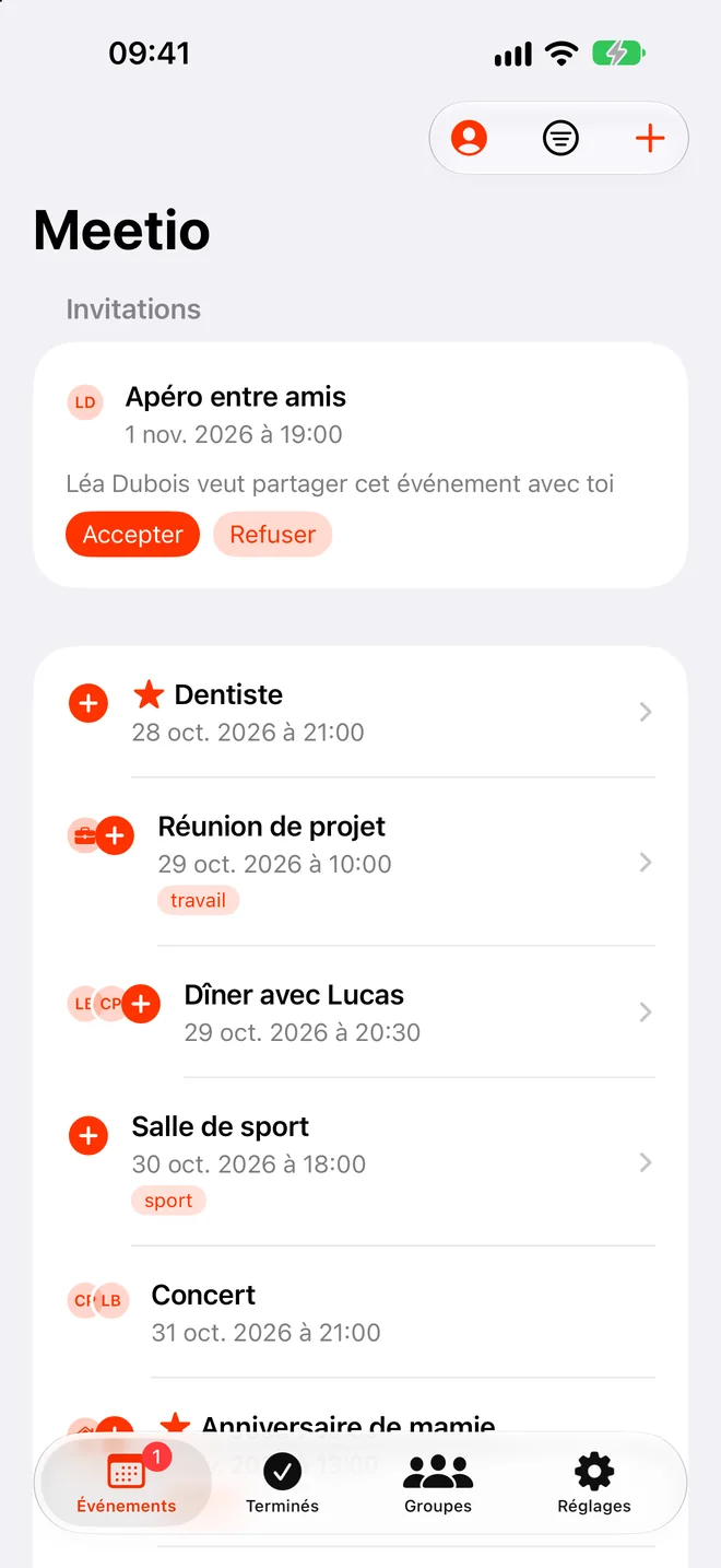 Événements